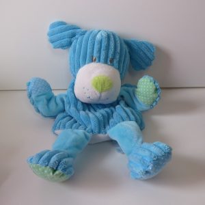 Doudou Chien Marionnette Bleue Babynat